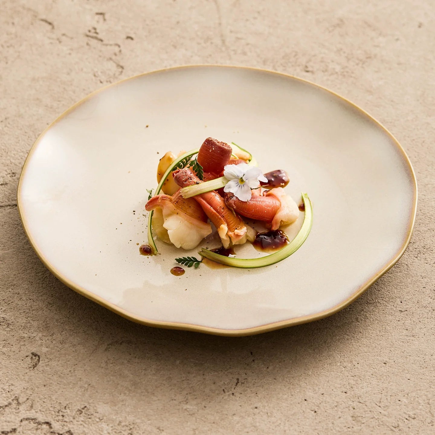 Artisanal Wavy-Edge Plate