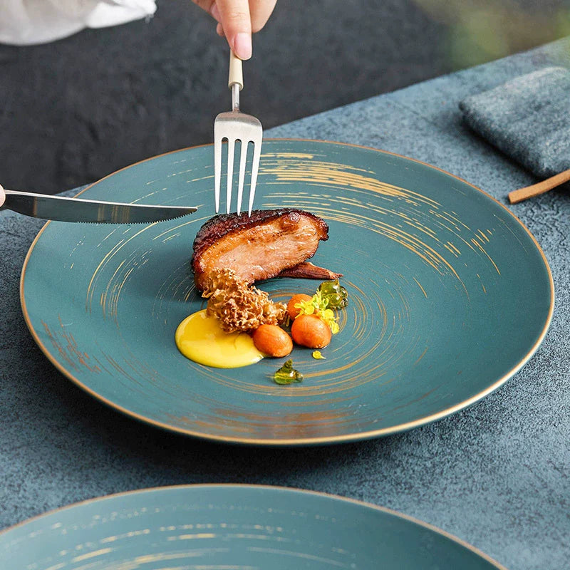 Matte Glazed Ceramic Dinner Plate – Available in Two Sizes