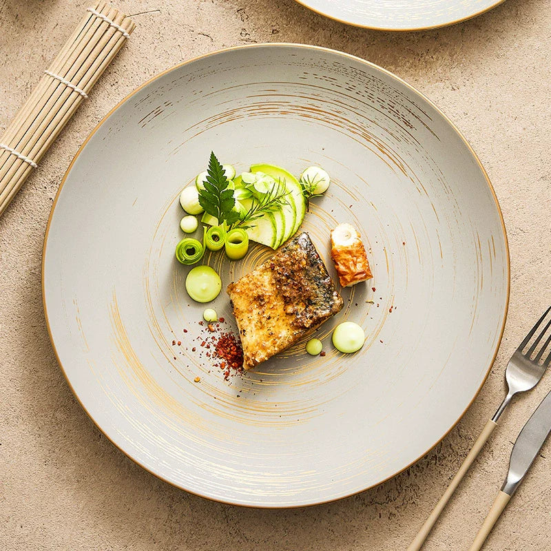 Matte Glazed Ceramic Dinner Plate – Available in Two Sizes