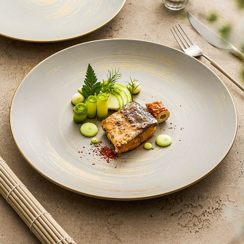 Matte Glazed Ceramic Dinner Plate – Available in Two Sizes